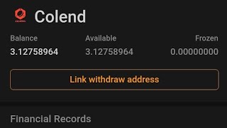 How to link your Colend airdrop withdrawal address on Satoshi app successfully Colend satoshi [upl. by Esbenshade]