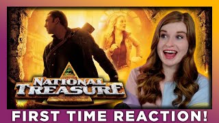 NATIONAL TREASURE 2004  MOVIE REACTION  FIRST TIME WATCHING [upl. by Nnewg]