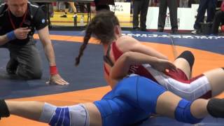 2016 CDN JR NAT FW48kg Farrantina Gatta Brock vs Jade Dufour Montreal [upl. by Yelahs]