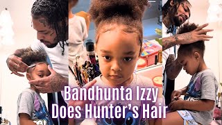 Izzy Doing Hunter’s Hair lol 💙💙💙 [upl. by Tolmach673]