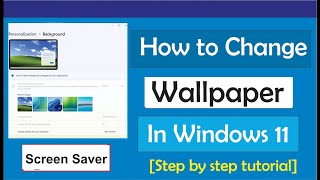 How to Change Wallpaper in Laptop Windows 11 [upl. by Northrup105]