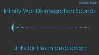 Infinity war disintegration sound effects [upl. by Nanni]