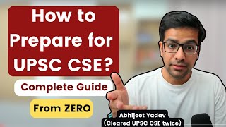 How to start UPSC preparation  Complete Guide for UPSC preparation from ZERO [upl. by Zaob]