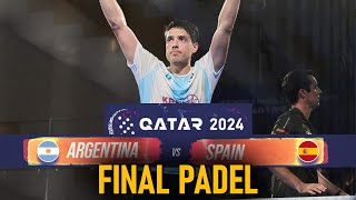 ARGENTINA vs SPAIN  FINAL PADEL CHAMPIONSHIPS QATAR 2024 [upl. by Clevey140]