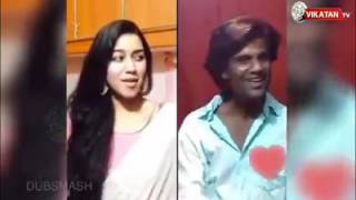 Mirnalini dubsmash rajini fan muthu dialogue [upl. by Steady657]