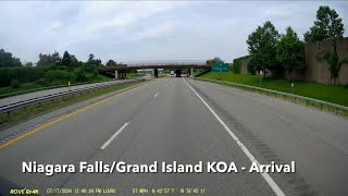 Niagara Falls  Grand Island KOA  Arrival [upl. by Naval]