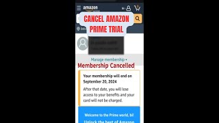 Cancel Amazon Prime Trial [upl. by Yevette]