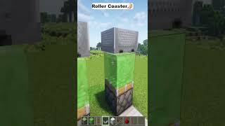 🔥Minecraft Roller Coaster 😱 shorts [upl. by Jayson]