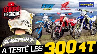 Essai Comparatif Enduro 300 4T  Sherco SEF Honda Red Moto 300 RX et TM 300 fi 🇬🇧 subtitles [upl. by Notterb]