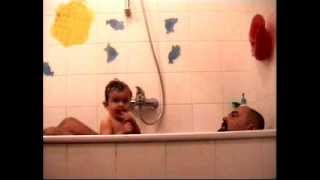 raphaela mit papa beim baden 2002 [upl. by Etteloiv]