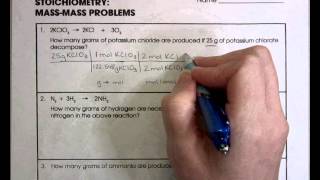 Stoichiometry MassMass Problems [upl. by O'Donoghue]