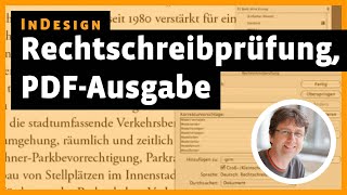 InDesign Tutorial Rechtschreibpruefung PDFAusgabe [upl. by Yatnahs]