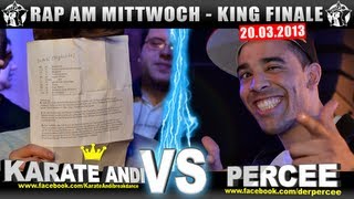 RAP AM MITTWOCH Karate Andi vs Percee 200313 BattleMania King Finale 55 GERMAN BATTLE [upl. by Caroline]