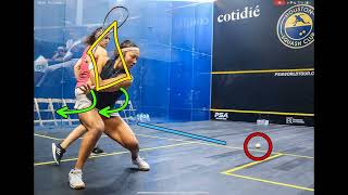 Squash Photo Tip  Amanda Sobhy backhand set up and power [upl. by Boles]