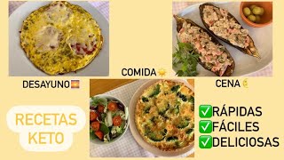 🥓RECETAS KETO Menú Del Día KETO Dieta cetogénica [upl. by Cheyney]