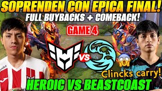 😲Heroic vs Beastcoast Game 4 Bo5 GRAN FINAL🏆Parker SF vs Payk Clincks  ESL One Bangkok 2024 [upl. by Colpin]