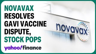 Novavax stock surges after resolving Gavi vaccine dispute [upl. by Ettenav148]