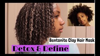 Bentonite Clay Mask Routine On Low Porosity Hair [upl. by Ettesil100]