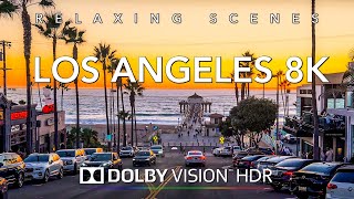 Driving Los Angeles in 8K HDR Dolby Vision  Santa Monica to Palos Verdes California [upl. by Ninnette]