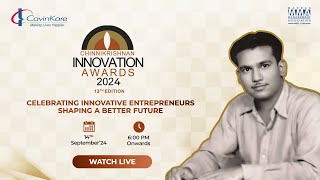 Chinnikrishnan Innovation Awards 2024  13th Edition  Cavinkare  MMA  IIT Madras  14th Sep [upl. by Red74]