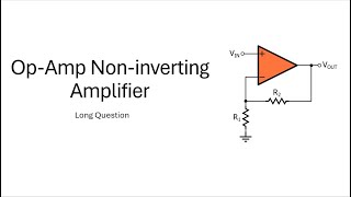 Op amp as non inverting amplifier  Class 12  Electronics [upl. by Mayor]