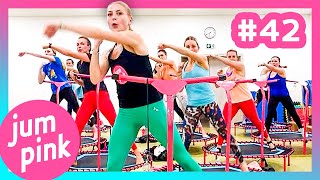 Jumpink 42  Jumping fitness class  Rebound workout fitness on trampoline [upl. by Enyamert836]