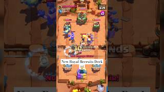 new royal recruits deck 🤯  clash royale  shorts battleroyale supercell [upl. by Pius]