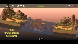 Poly Bridge 2  Tranquil Oasis  Cross Jump 311 [upl. by Mill]