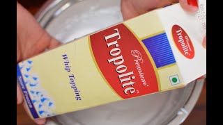 Tropolite whipping cream  How to whip perfect cream  Nondairy whipping cream  Best whipping cream [upl. by Ylsew]