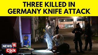 Germany News  3 Killed Several Injured In Knife Attack At Festival In Germanyd Election Win  N18G [upl. by Florin450]