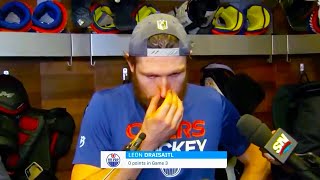 A Sad Day for Leon Draisaitl in Interview About Edmonton Oilers  Panthers vs Oilers Game 3 [upl. by Rafaelia904]