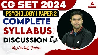 CG SET Syllabus 2024  CG SET Psychology Syllabus 2024 [upl. by Annoiek617]