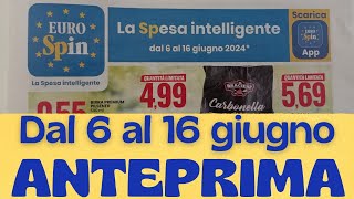 Volantino EUROSPIN dal 6 al 16 giugno anteprima [upl. by Ysteb]