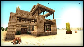 How To Build a Middle Eastern Desert House  Minecraft Tutorial [upl. by Adiazteb95]