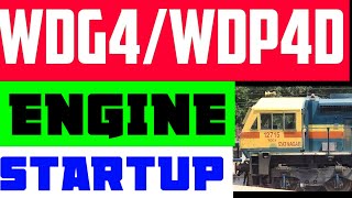 wdg4 STARTING।wdg4 engine start। WDP4D starting।wdg4d startup sound। diesel train engine start up [upl. by Leia791]