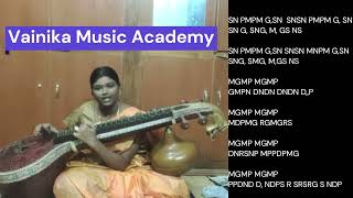 Kadhale Kadhale Bgm Veena Tutorials  96  Kadhale Kadhale Song Played In Veena With Notation [upl. by Eardna]