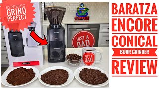 Baratza Encore Conical Burr Coffee Grinder Review Great For Espresso [upl. by Irehc]