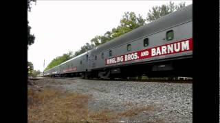 NorfolkSouthern047 – TheRinglingBrothersandBarnumandBaileyBlueUnitCircusTrain – ©2011wmv [upl. by Joannes]