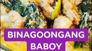 BINAGOONGANG BABOY WITH TALONG [upl. by Ragg]