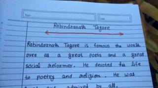 biography of Rabindranath Tagore in educational channel by Ritashu [upl. by Schreibe]