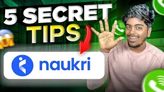 5 Naukri Tips to Boost your Profile 🤯  How to Apply Naukri Jobs in Tamil [upl. by Jariv112]