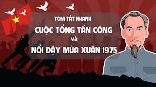 Các cuộc tấn công và nổi dậy mùa xuân 1975  Tóm tắt lịch sử Việt Nam  EZ Sử [upl. by Ahsinauj]