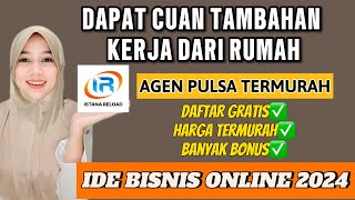 BISNIS ONLINE SAMPINGAN TERBARU 2024 ‼️ APLIKASI AGEN PULSA LEBIH MURAH DARI SHOPEE amp MBANKING [upl. by Rodoeht]