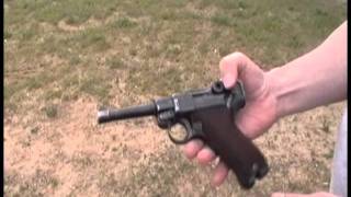 Firing the German P08 Luger [upl. by Warford]