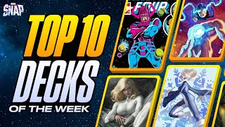 TOP 10 BEST DECKS IN MARVEL SNAP  Weekly Marvel Snap Meta Report 99 [upl. by Dearborn]