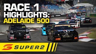 Highlights Race 1 Adelaide 500  Super2 2020 [upl. by Nnaitsirhc]