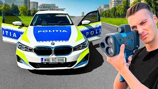 In Masina Politiei Romane Cu Radarul BMW 320i [upl. by Ummersen]