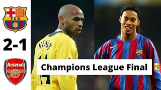 Barcelona vs Arsenal 21 UCL Final 2006 All Goals amp Full Match Highlights [upl. by Sall]