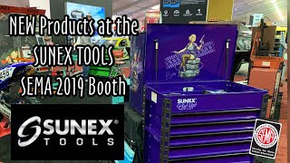 Sunex Tools New Products Pinup Betty Knives SEMA 2019 Booth Tour [upl. by Adelpho]