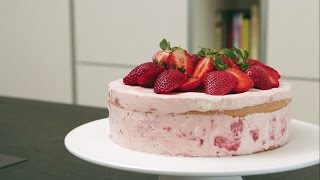 Zemeņu kūka Strawberry cake [upl. by Ulysses442]